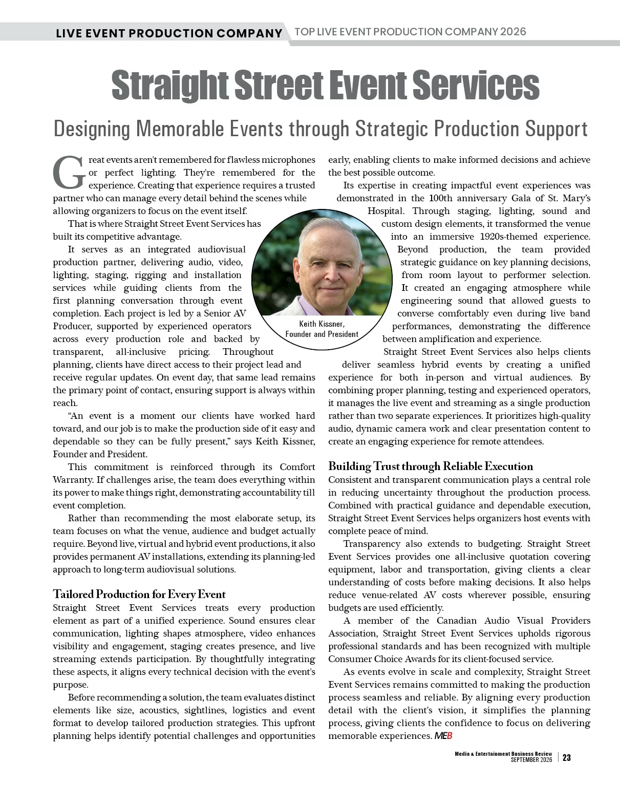  Production Services | Media Entertainment Business Review